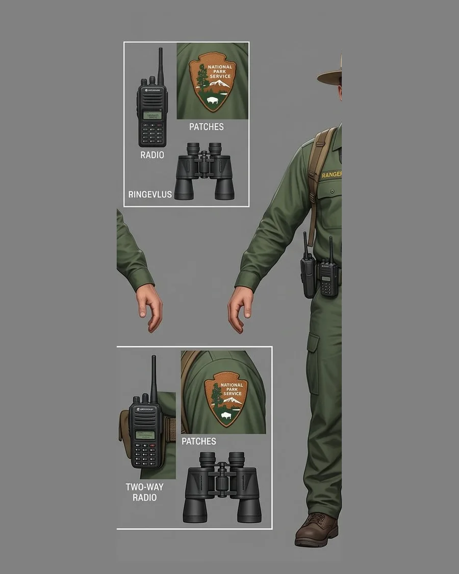National Park Ranger — Characters 3D game asset for Unreal Engine 5 & Unity, unrigged