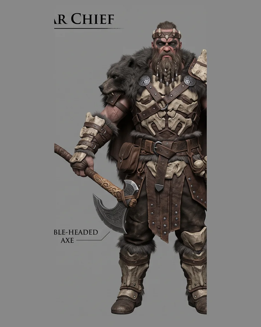 War Chief — Characters 3D game asset for Unreal Engine 5 & Unity, unrigged