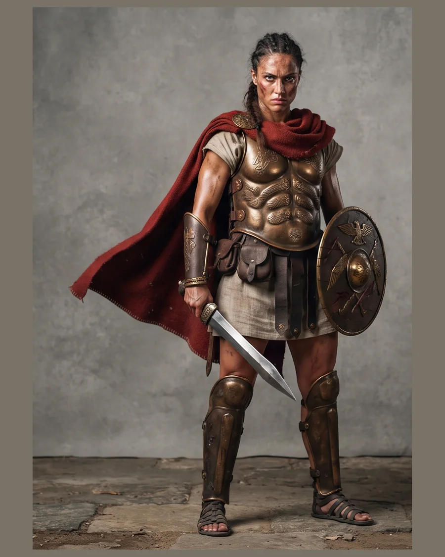 Spartan Shieldmaiden — Characters 3D game asset for Unreal Engine 5 & Unity, unrigged