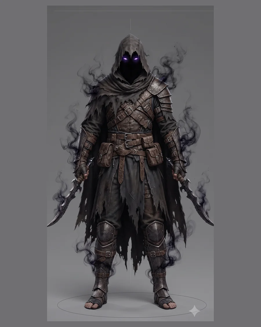 Shadow Wraith Assassin — Characters 3D game asset for Unreal Engine 5 & Unity, unrigged