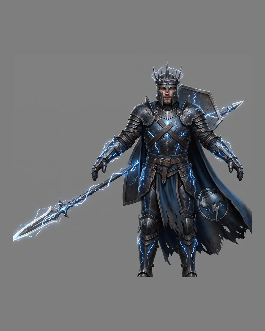 Thunder King — Characters 3D game asset for Unreal Engine 5 & Unity, unrigged