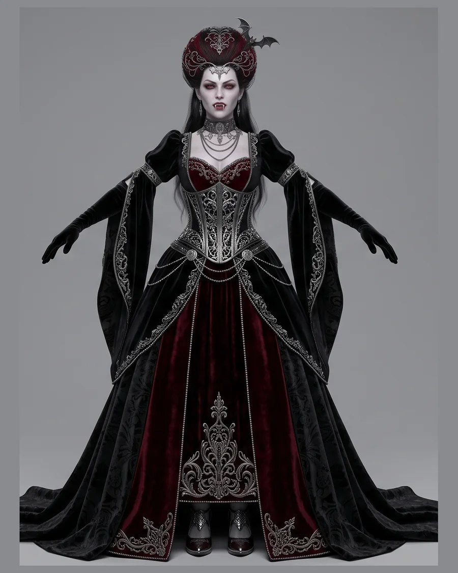 Vampire Countess — Characters 3D game asset for Unreal Engine 5 & Unity, unrigged