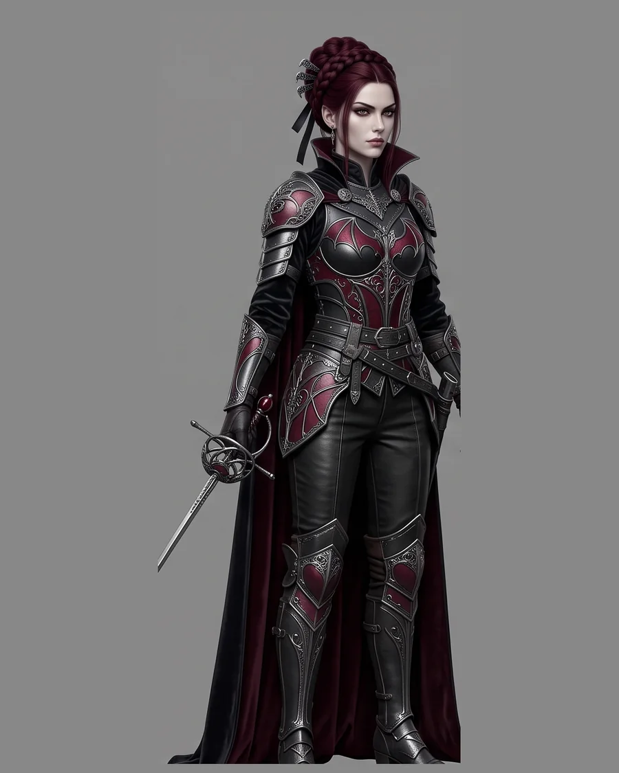 Crimson Vampire Knight — Characters 3D game asset for Unreal Engine 5 & Unity, unrigged