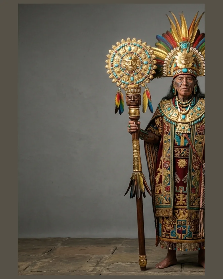 Aztec Sun Emperor — Characters 3D game asset for Unreal Engine 5 & Unity, unrigged