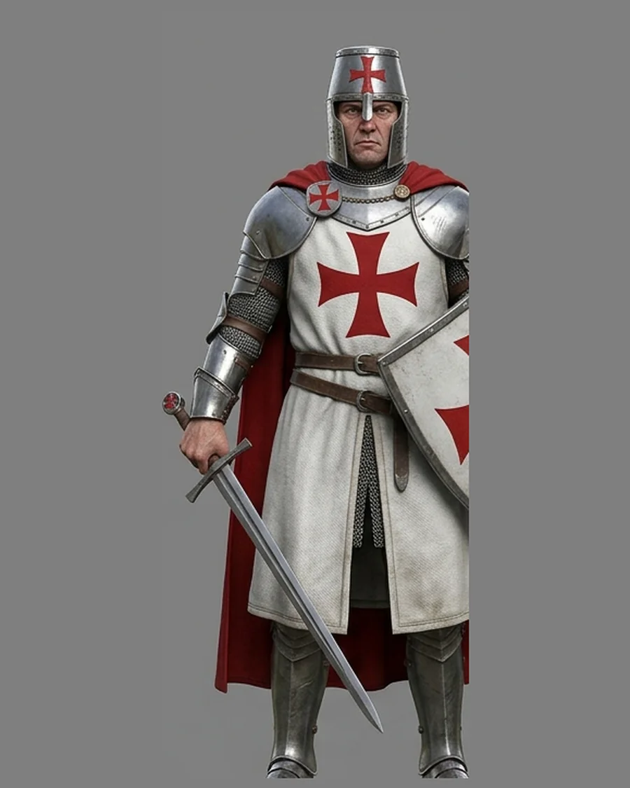 Templar Crusader — Characters 3D game asset for Unreal Engine 5 & Unity, unrigged