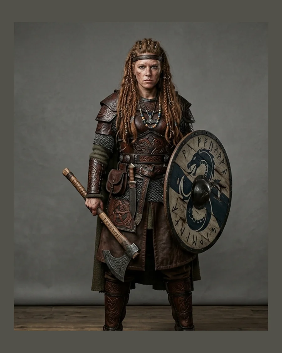 Runic Shieldmaiden — Characters 3D game asset for Unreal Engine 5 & Unity, unrigged