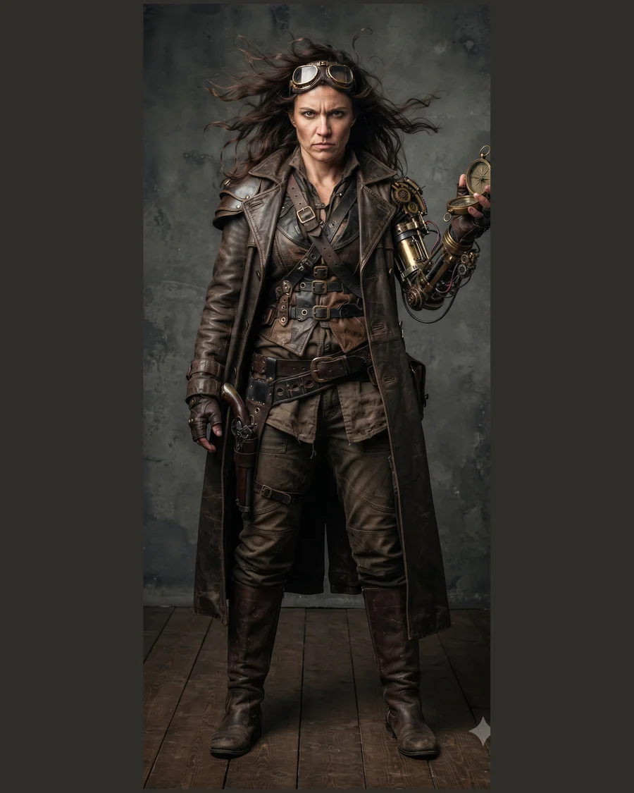 Steampunk Wanderer — Characters 3D game asset for Unreal Engine 5 & Unity, unrigged