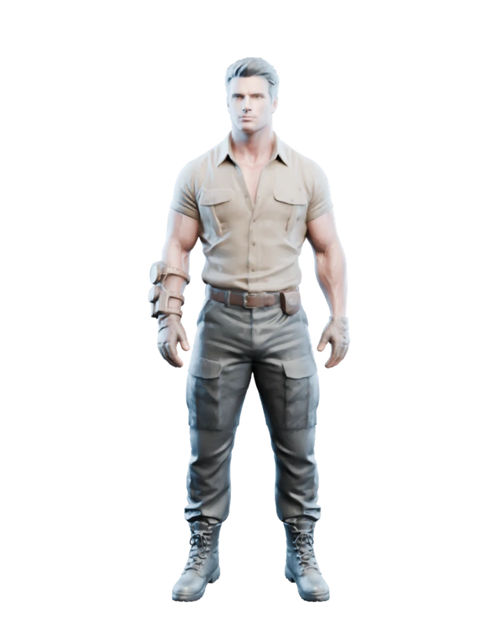 Cosmic Silhouette — Characters 3D model for UE5 & Unity